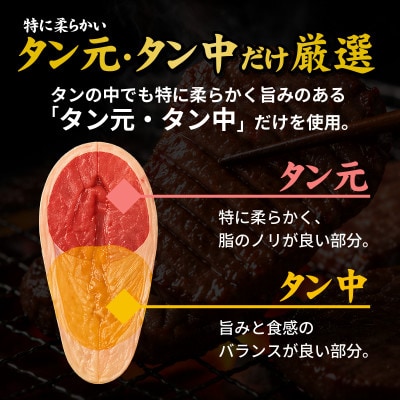 【訳あり】厚切り 牛タン 醤油だれ 300g (300g×1パック)