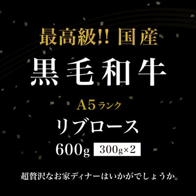 黒毛和牛 リブロースステーキ 600g (300g×2パック)