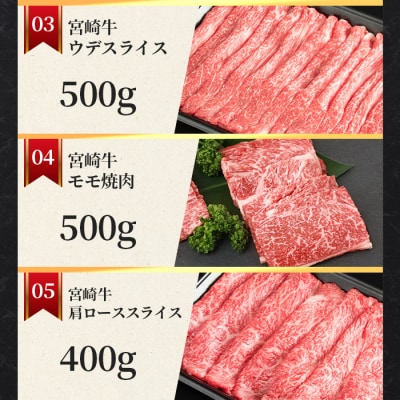 【定期便 6回】受賞歴多数!!  宮崎牛【牛肉の人気部位バラエティ定期便】
