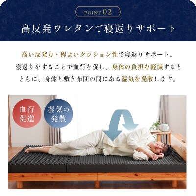 心寝 体圧分散マットレス レギュラー シングル