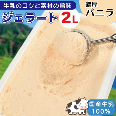 ジェラート 2L バニラ アイスクリーム