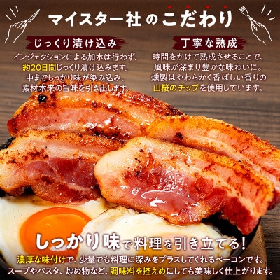 訳あり ベーコン ブロック 計500g (250g×2) 冷凍