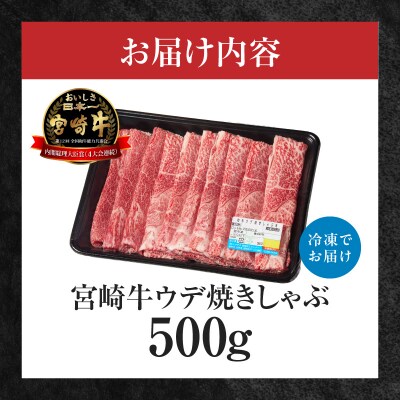 宮崎牛赤身(ウデ)焼きしゃぶ500g