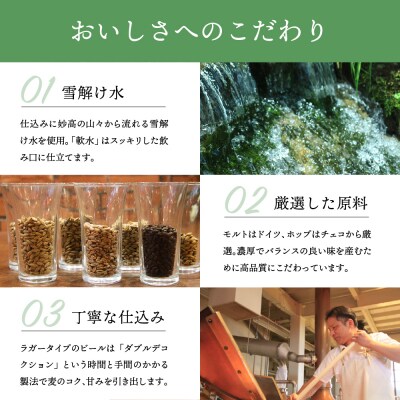 妙高高原アルペンブリックビール3種ギフトセット(500ml×6本)