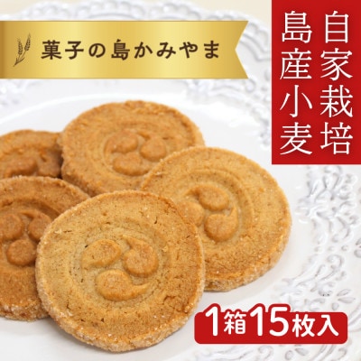 伊是名島産の自家製麦使用!いぜな島の香りをお届けする王様クッキー 1箱×15枚