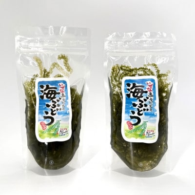 伊是名島産海ぶどう3袋&泡盛いぜな島ワンカップ3本セット