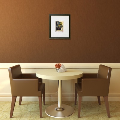 【名嘉睦稔・木版画】嬉しいひまわり サイズ極小