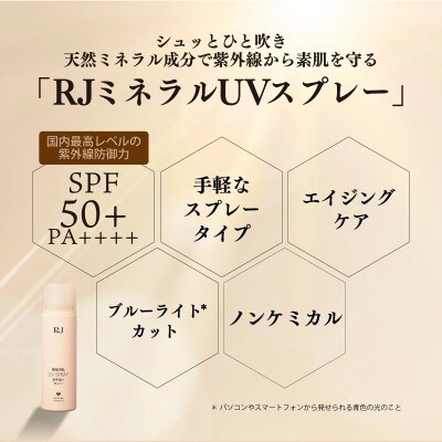 RJ ミネラル UVスプレー《日やけ止めスプレー》(7117)