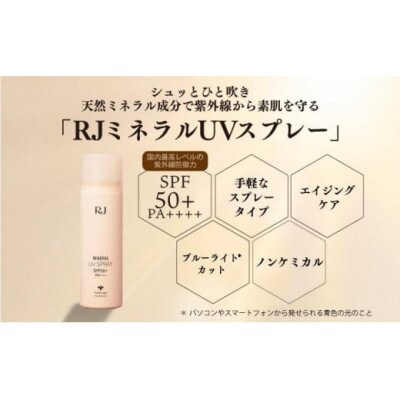 【毎月定期便】RJ ミネラル UVスプレー《日やけ止めスプレー》(7117)全3回