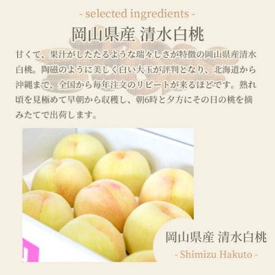 岡山清水白桃ケーキ 12個