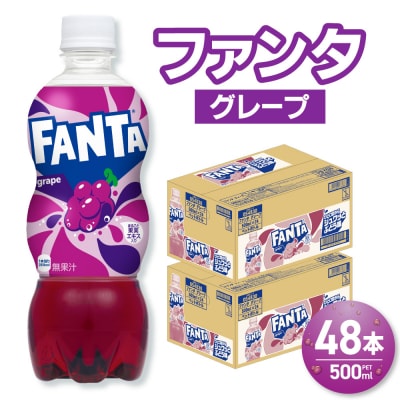 ファンタ グレープ 500mlPET×48本(2ケース)_hs137-083