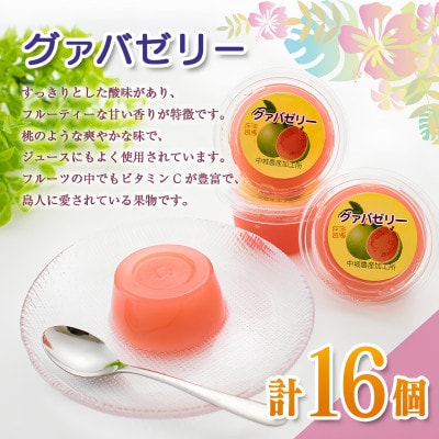 自然の甘さを生かしたドラゴンフルーツとグァバのゼリーセット 合計32個(各種16個)