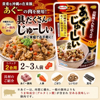【沖縄ホーメルお試しセット】あぐーじゅーしぃの素 2合用×2袋