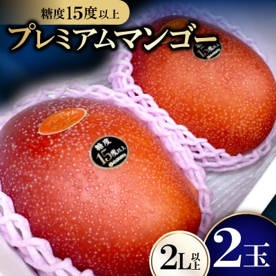 【2026年6月から順次発送・数量限定】糖度15度以上を選別した「プレミアムマンゴー」2玉