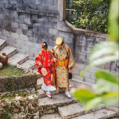 OKINAWA KIMONO家 沖縄で琉装着付け体験チケット 大人1名様/3時間レンタル