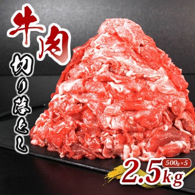 国産牛肉 切り落とし 約2.5kg (500g×5パック) 香川県丸亀市