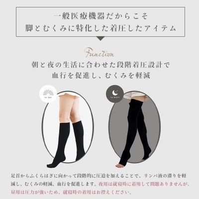 着圧ソックス M-L 2足 NOLL オリーブ着圧ハイソックス むくみケア 昼用 香川県 丸亀市