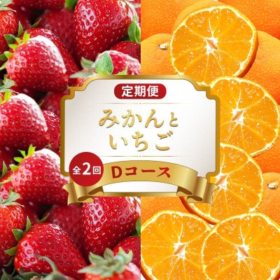 【発送月固定定期便】フルーツ定期便 Dコース(みかん いちご) 香川県 丸亀市全2回