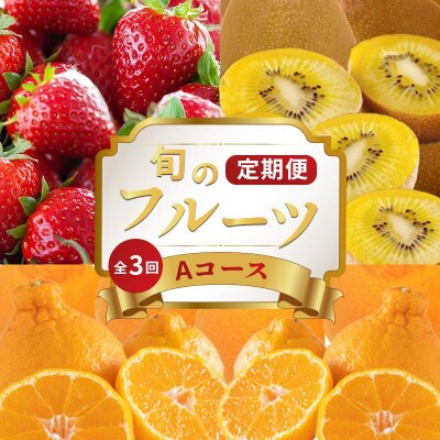 【発送月固定定期便】フルーツ定期便 Aコース (ゴールドキウイ いちご デコポン)全3回