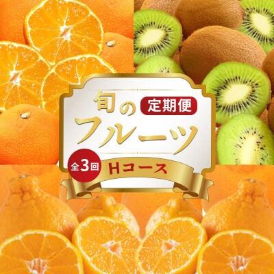 【発送月固定定期便】フルーツ定期便 Hコース (香緑キウイ デコポン 小原紅早生みかん)全3回