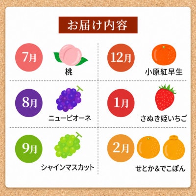 【発送月固定定期便】【7・8・9・12・1・2月】丸亀市のいいとこどり定期便全6回