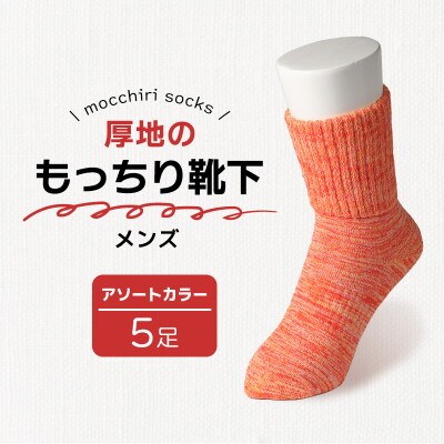 もっちり靴下5足 紳士 カラーおまかせ 香川県 丸亀市 サンレック