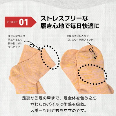 もっちり靴下 薄手 婦人用 5足 カラーおまかせ