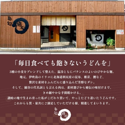 冷凍 讃岐うどん 肉ぶっかけ 1人前×2セット 綿谷