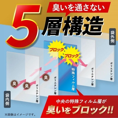 防臭袋 ニオガード (M180) におわない袋 ブラック