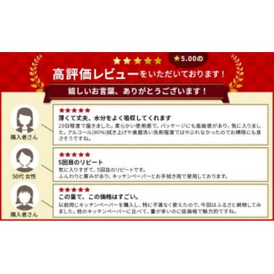 キッチンペーパー 60W×12 エンボス加工 再生紙100% ティッシュ型