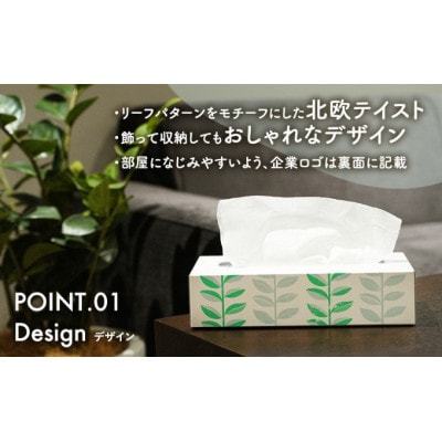 ボックスティッシュ 20箱 100Wタイプ 北欧風デザイン