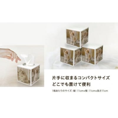 ティッシュペーパー 14箱 80W 場所をとらない キューブ型