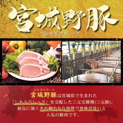 涌谷町産 宮城野ポーク しゃぶしゃぶ用　1kg(250g×4P)