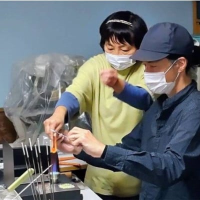 日本で初めて金の取れた町・涌谷で体験!金彩とんぼ玉作り体験【bossnonko003】