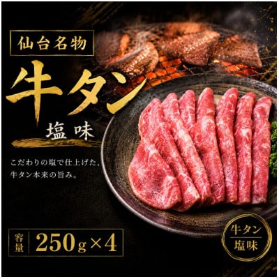 成型牛たん 塩味 250g×4