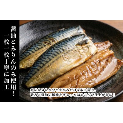 さば醤油干し 200g×6枚 計1.2kg 【福井県おおい町】若狭の海産物を毎日の食卓や贈り物に