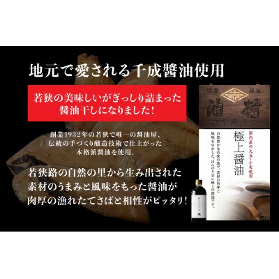 さば醤油干し 200g×6枚 計1.2kg 【福井県おおい町】若狭の海産物を毎日の食卓や贈り物に