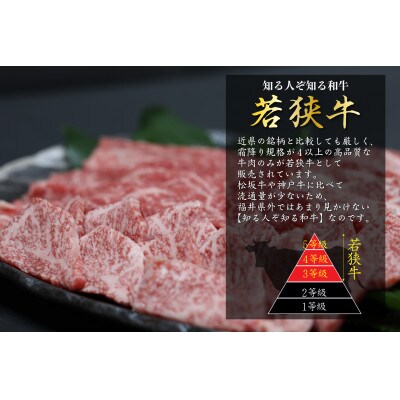 若狭牛2種(モモスライス650g焼肉500g)すき焼き・しゃぶしゃぶ用 霜降りと赤身の絶妙なバランス