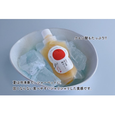 おおい町産希少梅の完熟梅と地域の果実で作ったゼリーセット4種(レモン、いちご、柚子、梅)