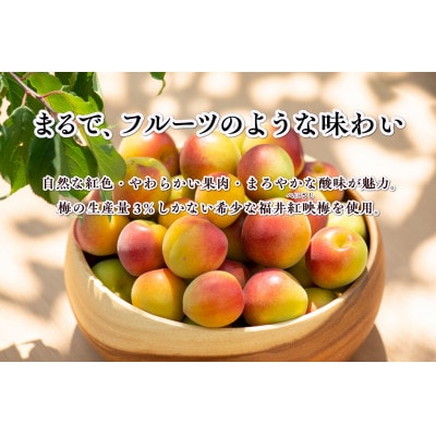 おおい町産希少梅の完熟梅と地域の果実で作ったゼリーセット4種(レモン、いちご、柚子、梅)