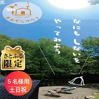 【さとふる限定】福井県おおい町 貸切サウナ ご利用券5名様用 土日祝限定 プライベートなアウトドア