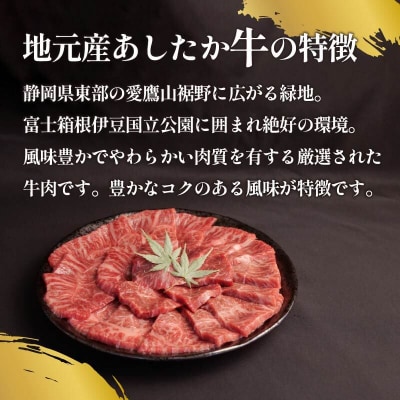 あしたか牛 焼肉用 400g × 3パック  肩 モモ バラ