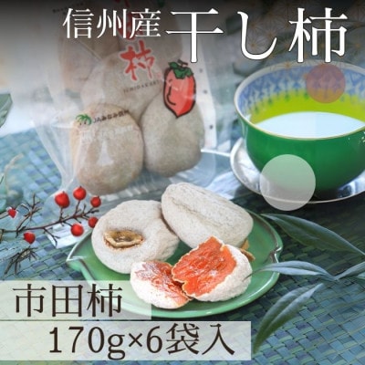 【信州産】市田柿　秀品　約170gトレー×6個入り