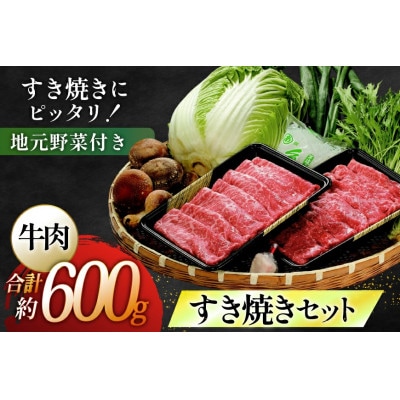 長崎和牛すき焼きセット(大)～安心の地元野菜付～