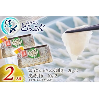 活〆 おうごんとらふぐ 刺身セット 2人前 [松永水産]