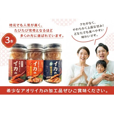 ご飯のお供 イカ 醤油漬け 3本 計165g[康貴丸水産]