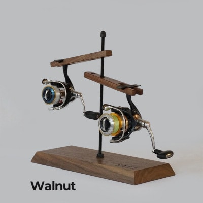 リールスタンド 2台用【ブラックウォールナット】～UROKO　DESIGN～