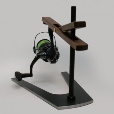 リールスタンド　TYPE-2【アイアンベースタイプ】【ブラックウォールナット】