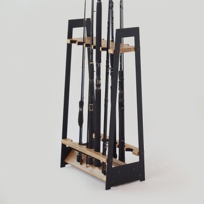 ロッドスタンドTYPE-1 アイアン 10本用【インダストリアルカラー】～UROKO　DESIGN～