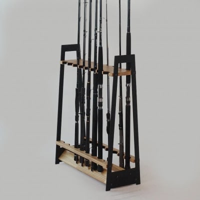 ロッドスタンド TYPE-1アイアン 16本用【インダストリアルカラー】～UROKO　DESIGN～